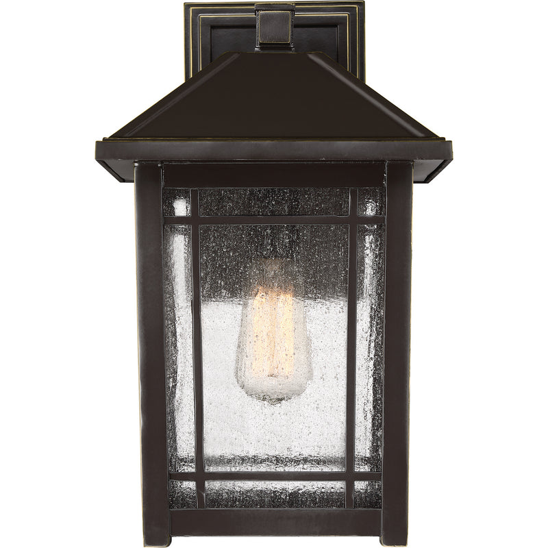 Quoizel CPT8410PN One Light Outdoor Wall Lantern, Palladian Bronze