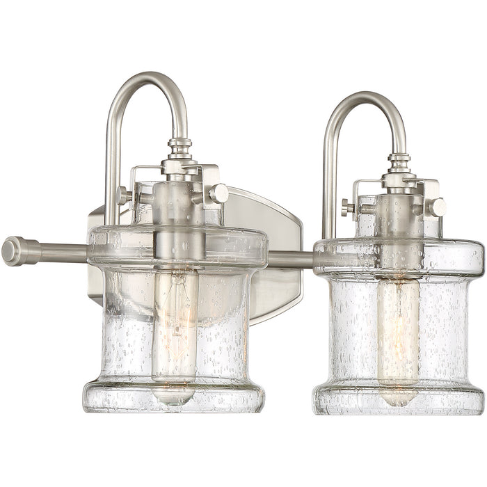 Quoizel DNY8602BN Two Light Bath Fixture, Brushed Nickel