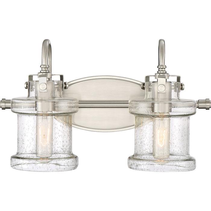 Quoizel DNY8602BN Two Light Bath Fixture, Brushed Nickel