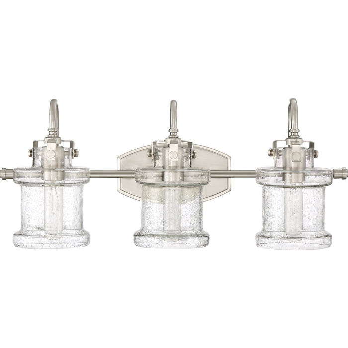 Quoizel DNY8603BN Three Light Bath Fixture, Brushed Nickel