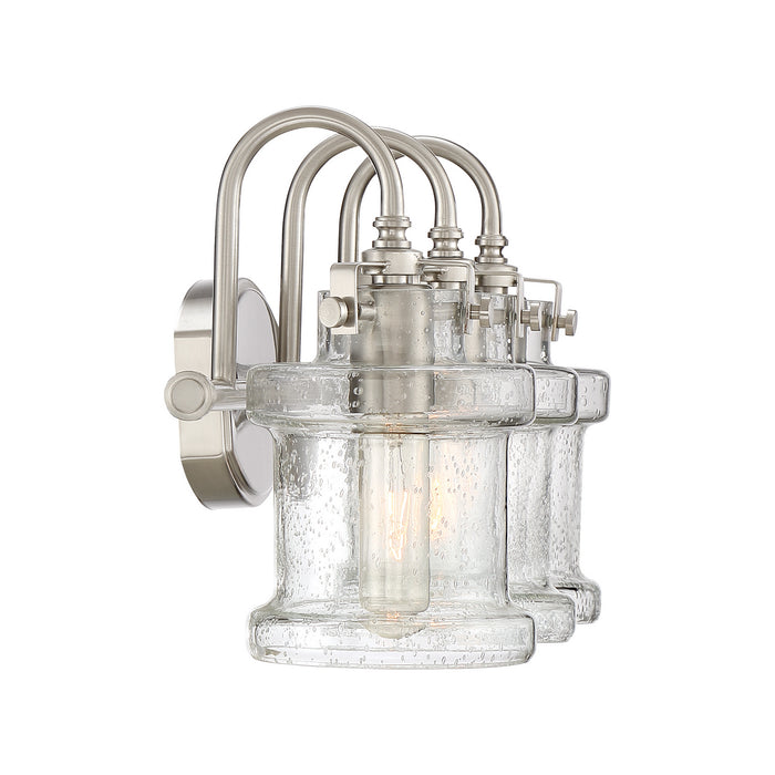 Quoizel DNY8603BN Three Light Bath Fixture, Brushed Nickel