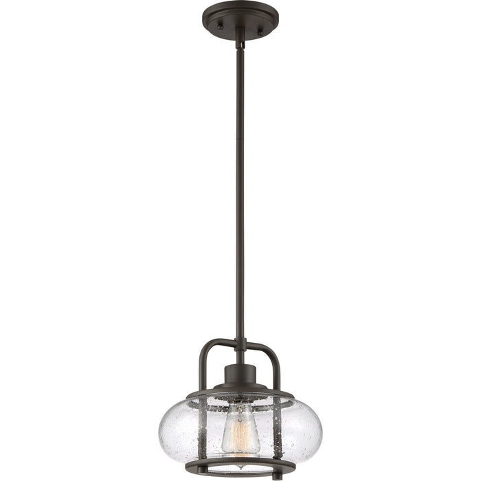 Quoizel TRG1510OZ One Light Mini Pendant, Old Bronze