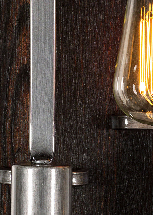 Varaluz 268W02LSL Two Light Wall Sconce, Steel
