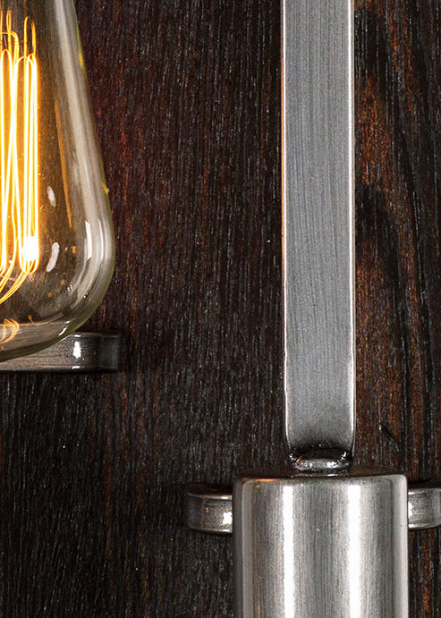 Varaluz 268W02RSL Two Light Wall Sconce, Steel