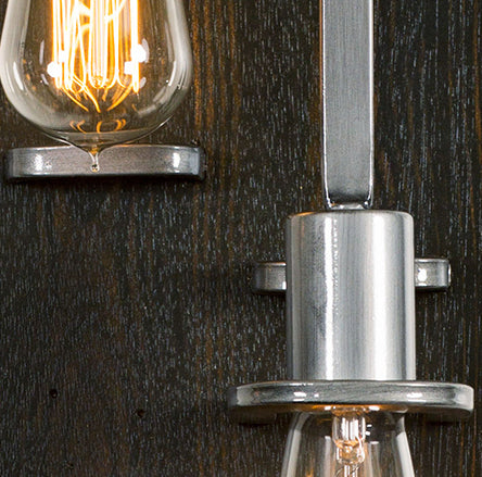 Varaluz 268W03SL Three Light Wall Sconce, Steel