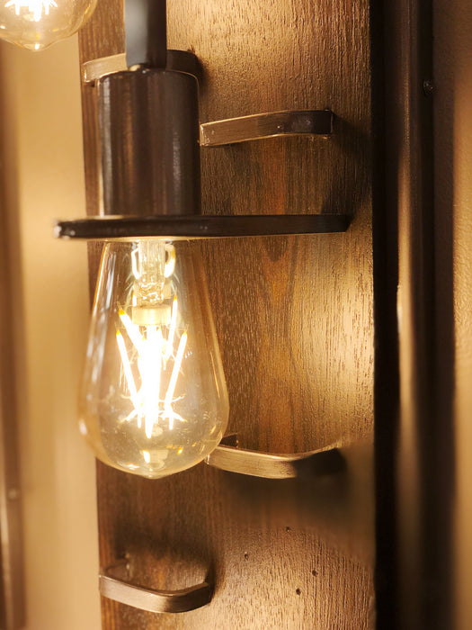 Varaluz 268W03SL Three Light Wall Sconce, Steel