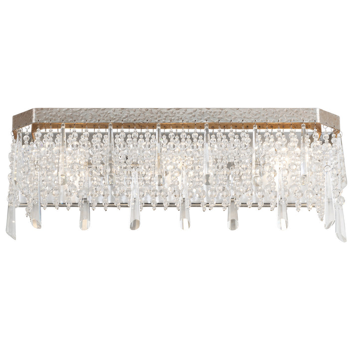 Varaluz 270B03TR Three Light Bath, Transcend Silver