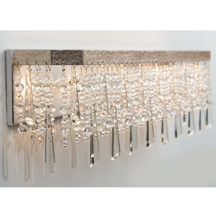 Varaluz 270B04TR Four Light Bath, Transcend Silver