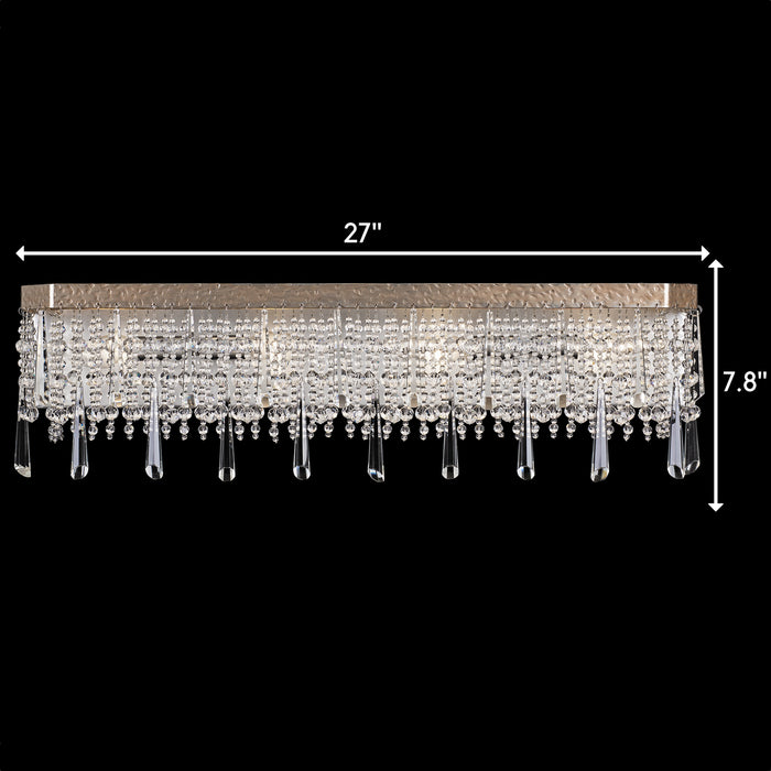 Varaluz 270B04TR Four Light Bath, Transcend Silver