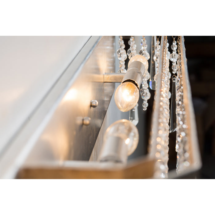 Varaluz 270B04TR Four Light Bath, Transcend Silver