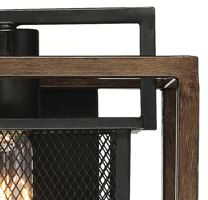Varaluz 285B02DOBL Two Light Bath, Dark Oak/Black