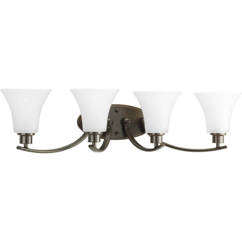 Progress Lighting P2003-20W Four Light Bath Bracket, Antique Bronze
