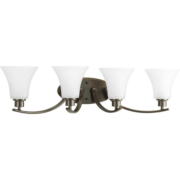 Progress Lighting P2003-20W Four Light Bath Bracket, Antique Bronze