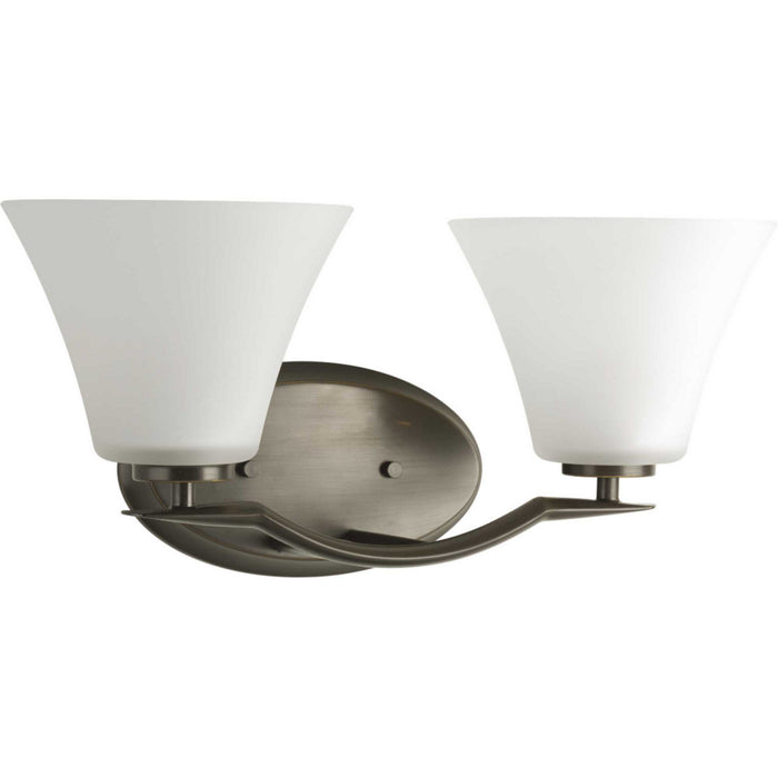Progress Lighting P2005-20W Two Light Bath Bracket, Antique Bronze