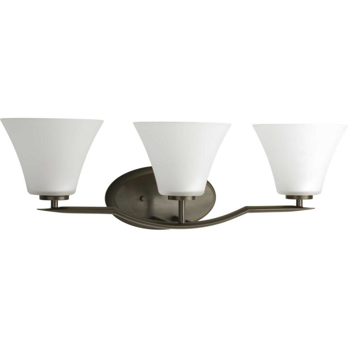 Progress Lighting P2006-20W Three Light Bath Bracket, Antique Bronze