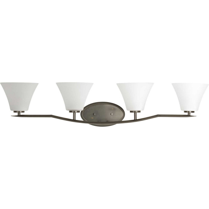 Progress Lighting P2007-20W Four Light Bath Bracket, Antique Bronze
