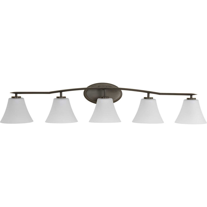 Progress Lighting P2016-20W Five Light Bath Bracket, Antique Bronze