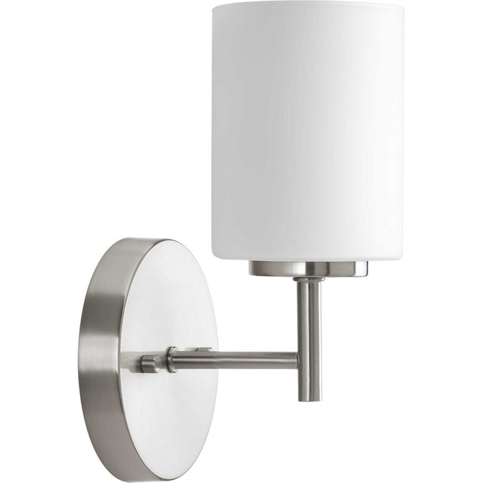 Progress Lighting P2131-09 One Light Bath Bracket, Brushed Nickel