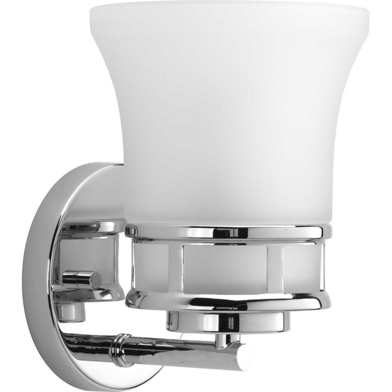 Progress Lighting P2146-15 One Light Bath, Polished Chrome