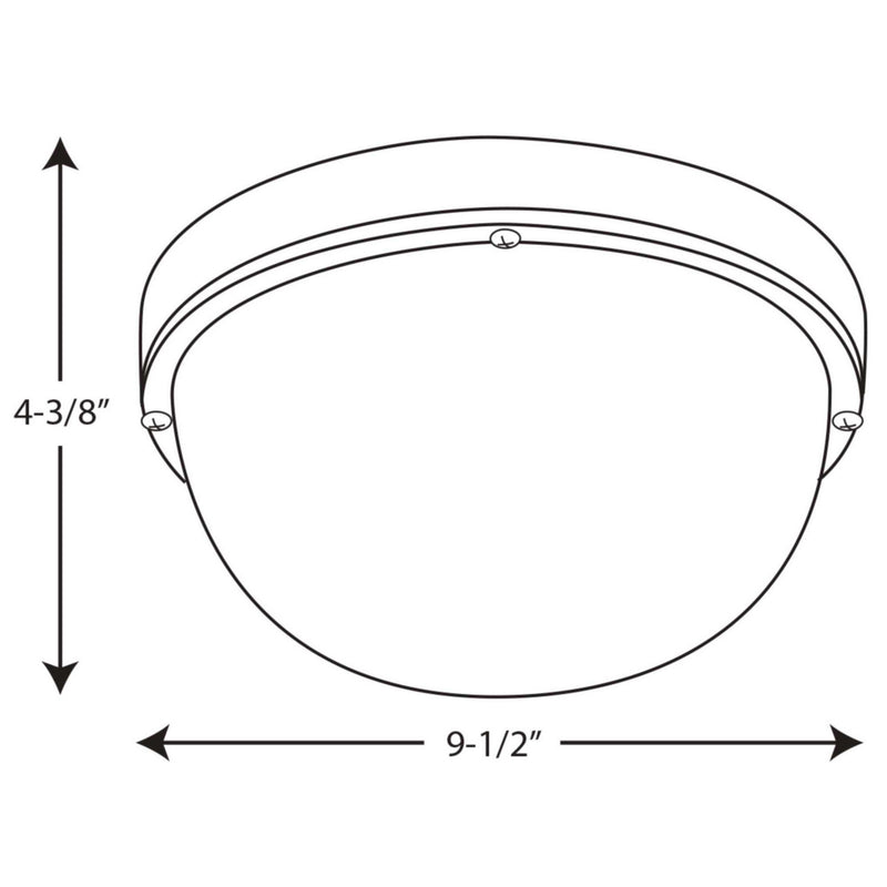 Progress Lighting P3648-3130K9 LED Flush Mount, Black