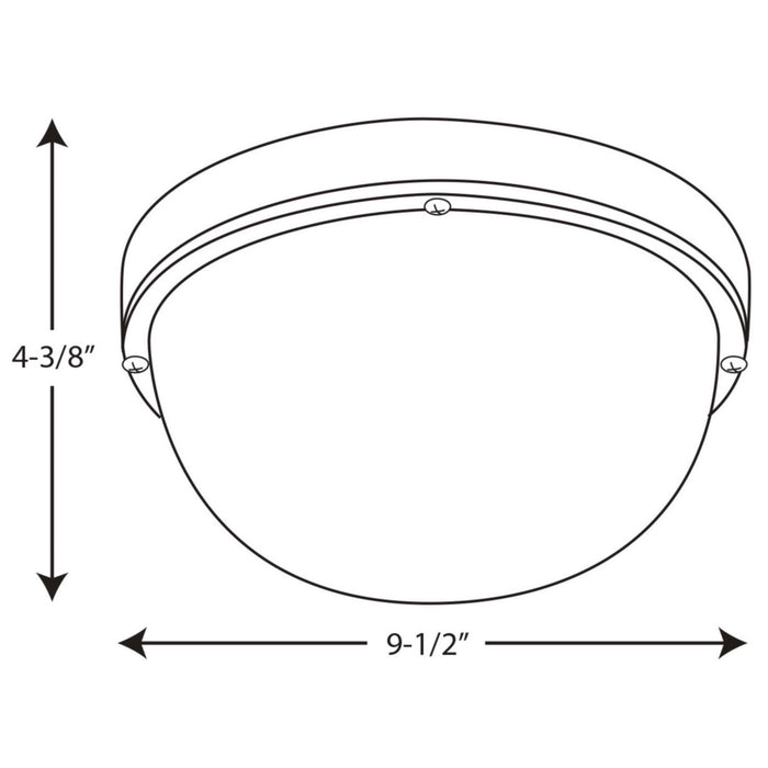 Progress Lighting P3648-3130K9 LED Flush Mount, Black