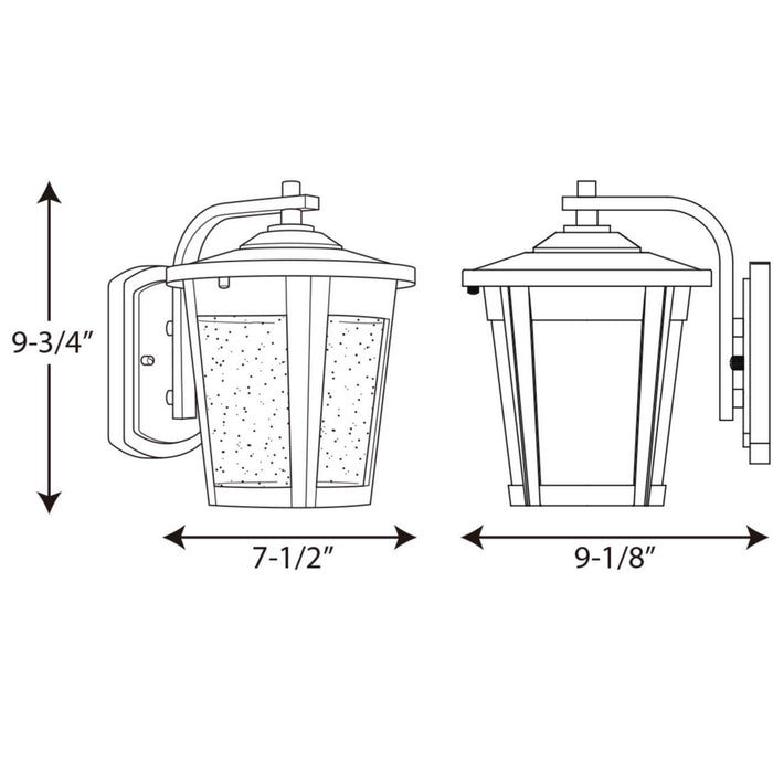 Progress Lighting P6078-3130K9 LED Wall Lantern, Black