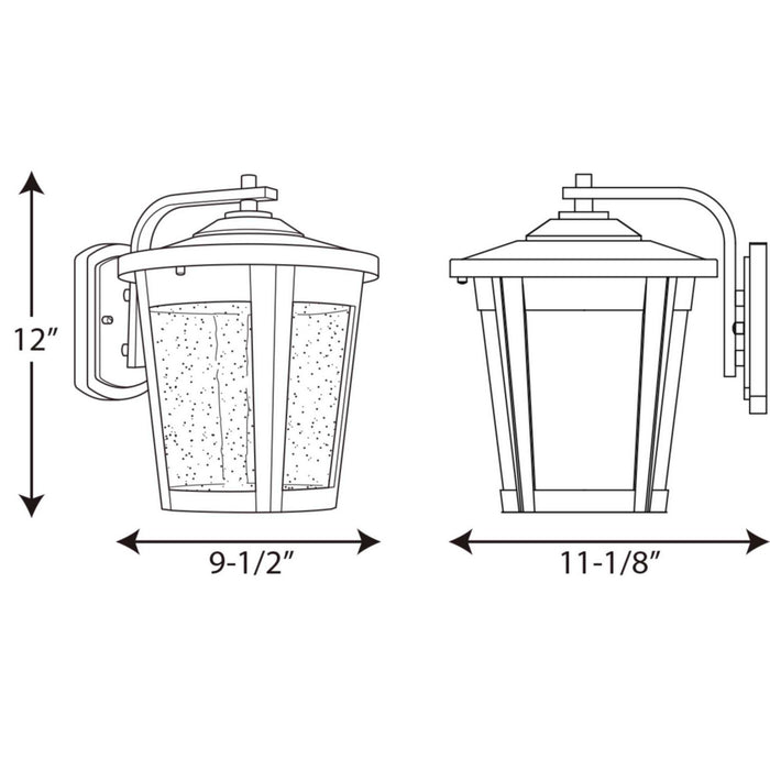 Progress Lighting P6079-3130K9 LED Wall Lantern, Black