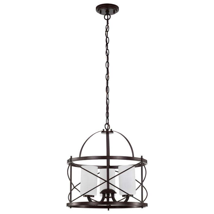 Nuvo Lighting 60-5337 Three Light Pendant, Old Bronze