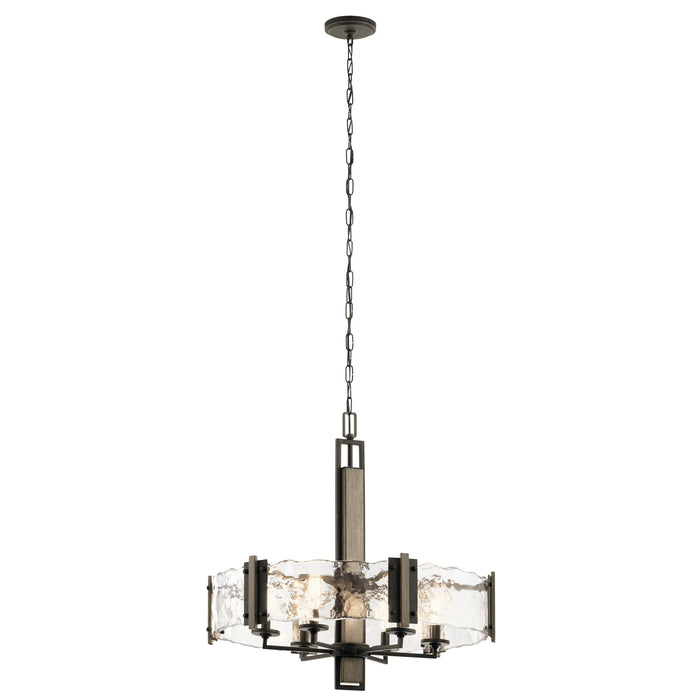 Kichler 43895OZ Six Light Chandelier, Olde Bronze