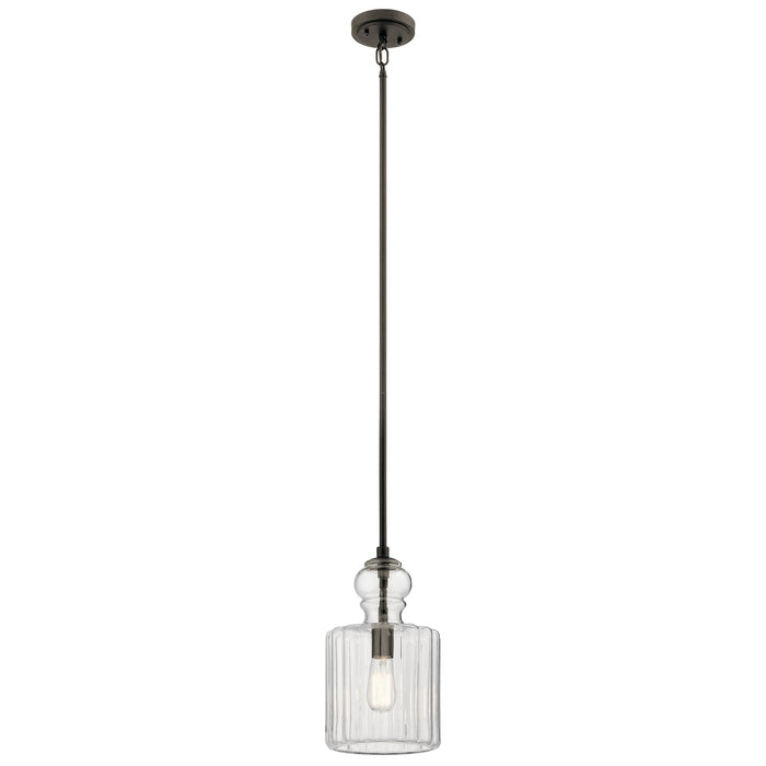 Kichler 43954OZ One Light Pendant, Olde Bronze