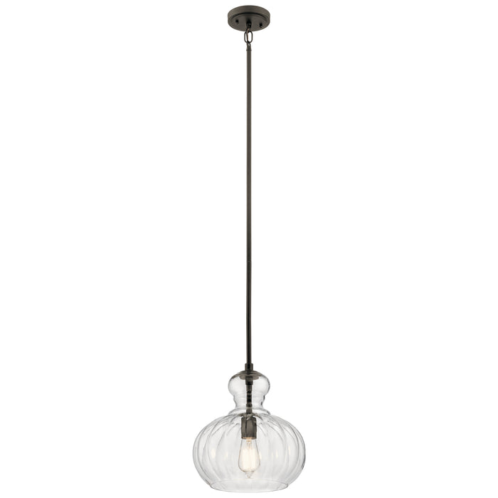 Kichler 43955OZ One Light Pendant, Olde Bronze