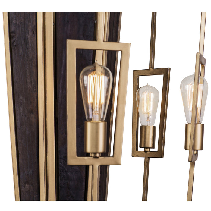 Varaluz 294C06RG Six Light Chandelier, Rustic Gold