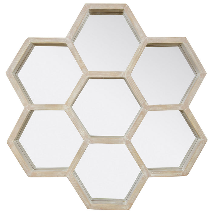 Varaluz 406A02 Mirror, Gray/White Wash