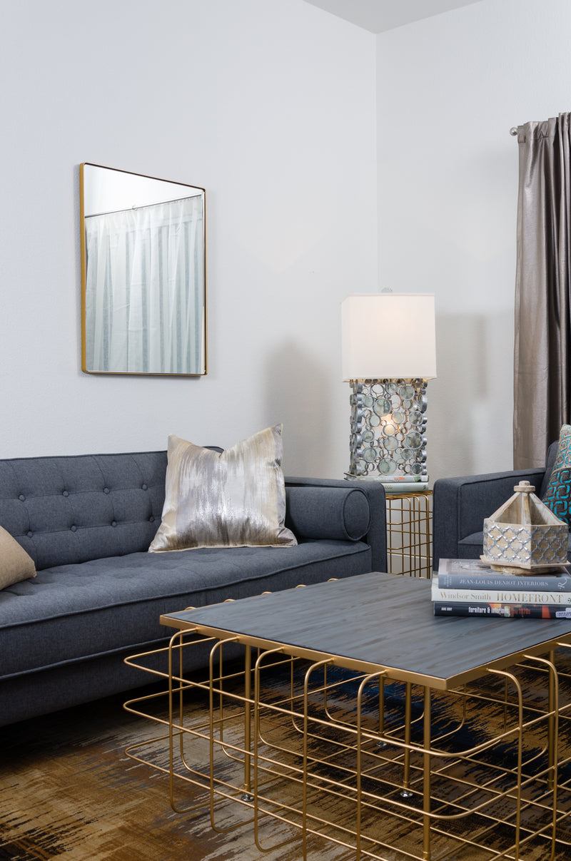 Varaluz 407A02GO Mirror, Gold