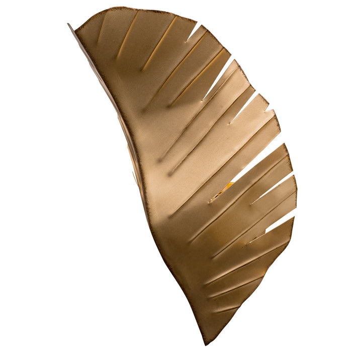 Varaluz 901K02GO Two Light Wall Sconce, Gold/Dark Edging