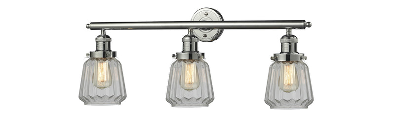 Innovations 205-PN-G142 Three Light Bath Vanity, Polished Nickel