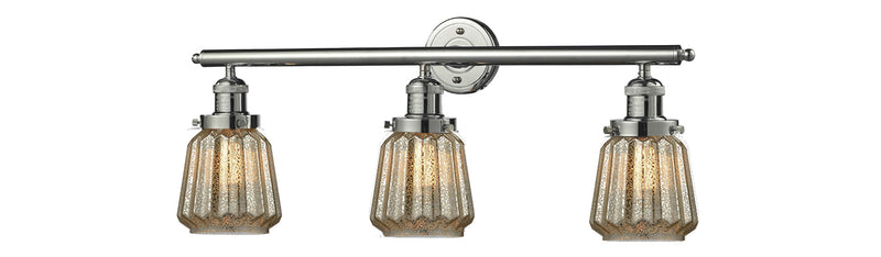 Innovations 205-PN-G146 Three Light Bath Vanity, Polished Nickel