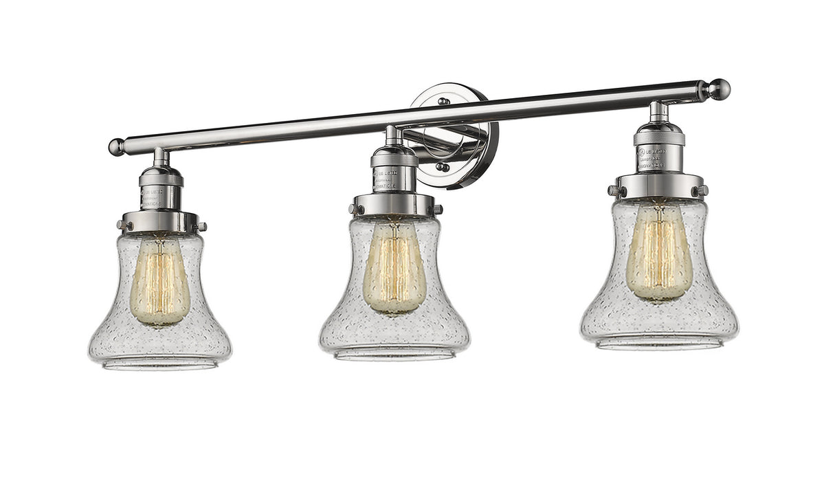 Innovations 205-PN-G194 Three Light Bath Vanity, Polished Nickel