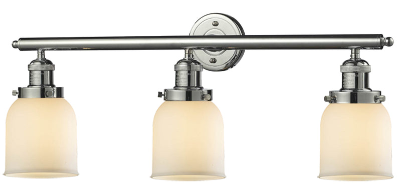 Innovations 205-PN-G51 Three Light Bath Vanity, Polished Nickel