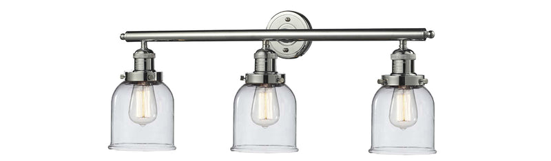 Innovations 205-PN-G52 Three Light Bath Vanity, Polished Nickel