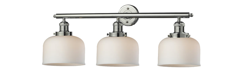 Innovations 205-PN-G71 Three Light Bath Vanity, Polished Nickel
