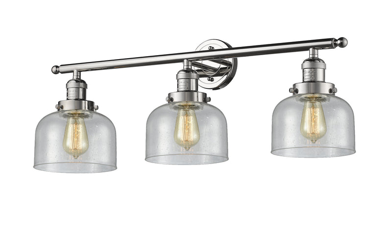 Innovations 205-PN-G74 Three Light Bath Vanity, Polished Nickel