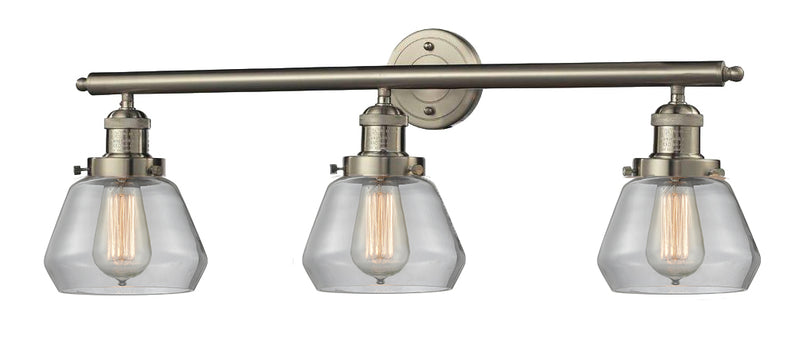 Innovations 205-SN-G172 Three Light Bath Vanity, Brushed Satin Nickel