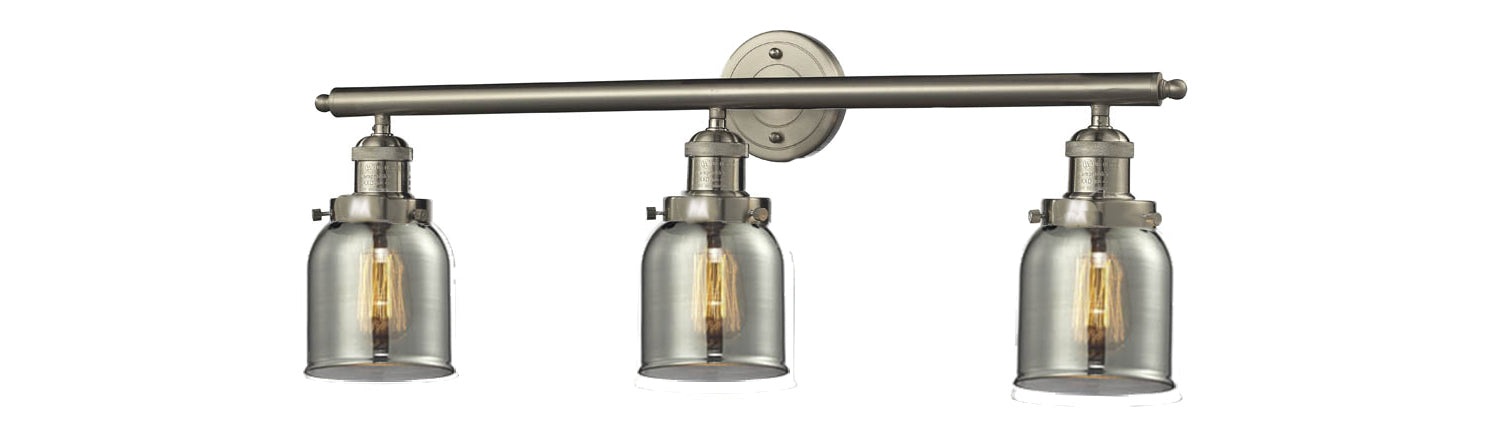 Innovations 205-SN-G53 Three Light Bath Vanity, Brushed Satin Nickel