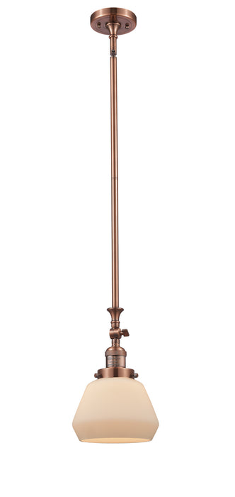Innovations 206-AC-G171 One Light Mini Pendant, Antique Copper
