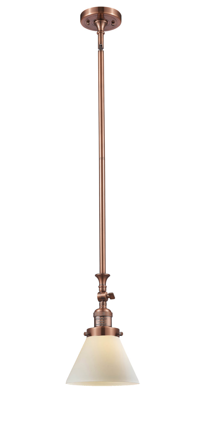 Innovations 206-AC-G41 One Light Mini Pendant, Antique Copper