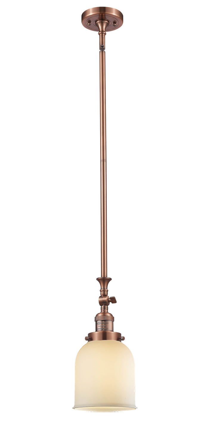 Innovations 206-AC-G51 One Light Mini Pendant, Antique Copper