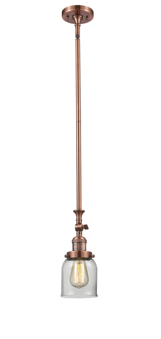 Innovations 206-AC-G52 One Light Mini Pendant, Antique Copper