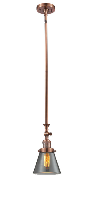 Innovations 206-AC-G63 One Light Mini Pendant, Antique Copper
