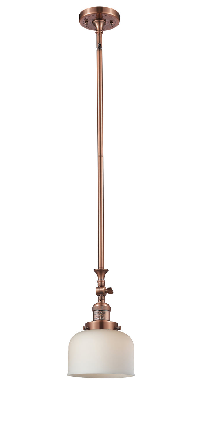 Innovations 206-AC-G71 One Light Mini Pendant, Antique Copper